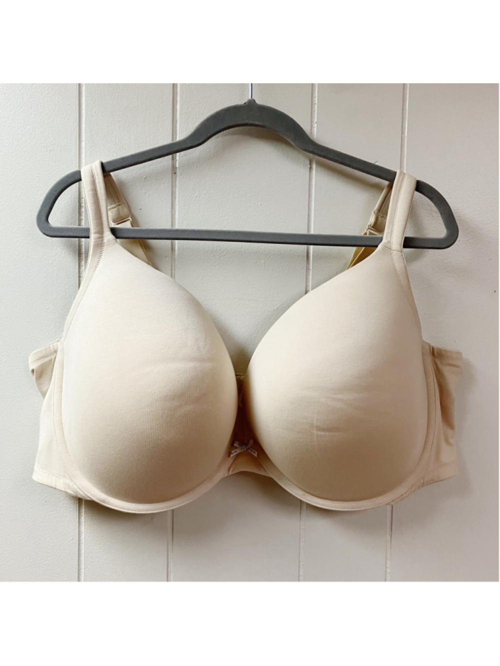 Cacique Womens Smooth Underwired Full Coverage Bra 48DDD Beige RN 118641